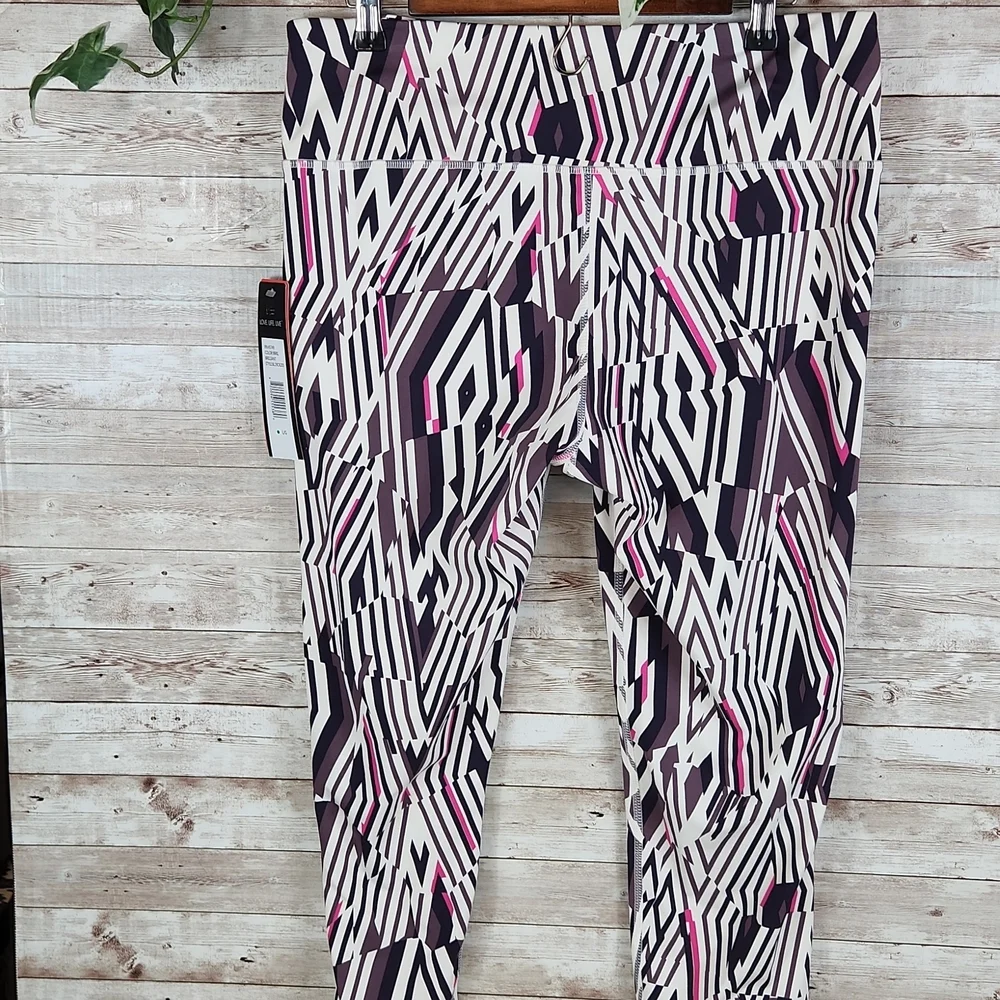 NWT, Love, Life, Live, Women's Multicolor yoga pants7/8 Length high rise, Sz L/G - Picture 4 of 9